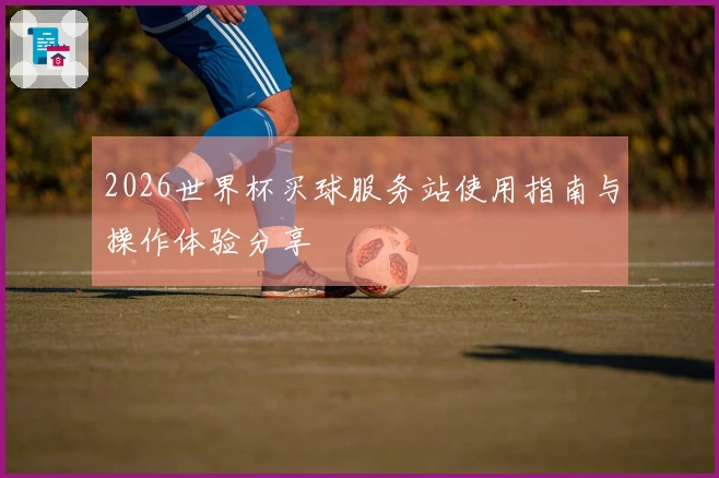 2026世界杯买球服务站使用指南与操作体验分享
